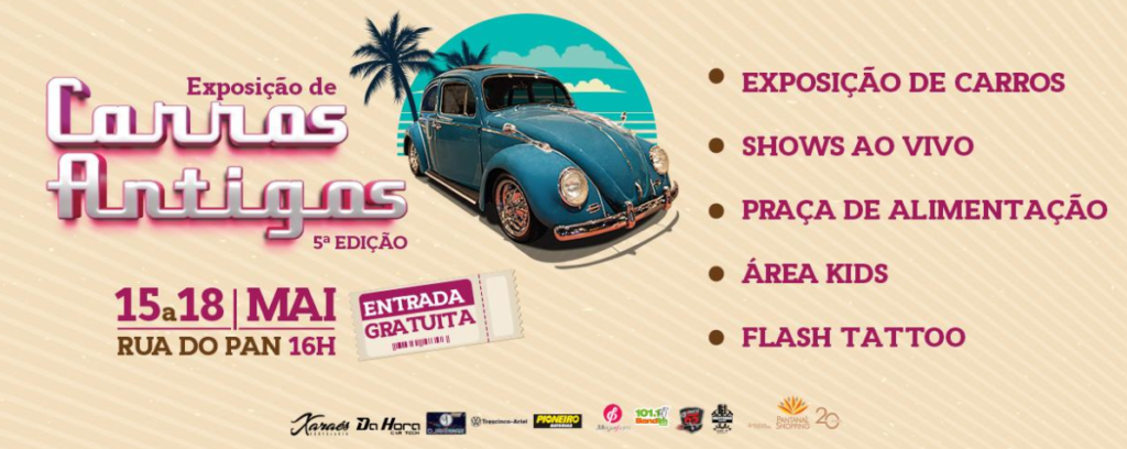 Shopping Pantanal apresentou no último fim de semana uma Exposição de Carros Antigos