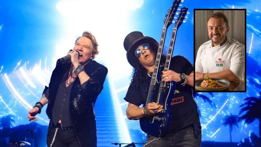 Chef dos famosos assina cardápio do camarim de Guns n’ Roses em Cuiabá