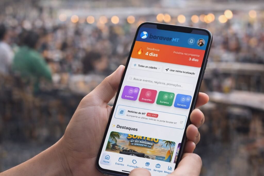 Plataforma cuiabana conquista usuários e movimenta o fim de semana com prêmios, eventos e interação