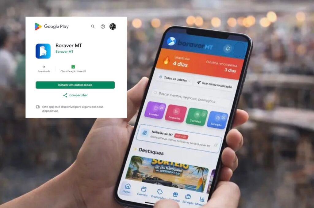 App do Boraver MT já está disponível para Android na Play Store