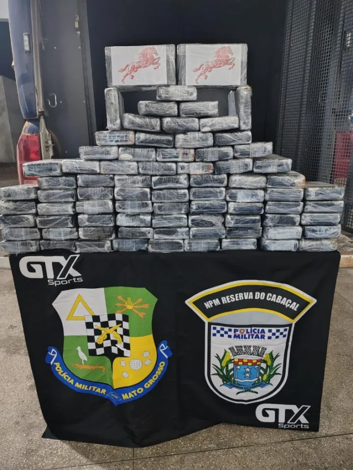 Polícia Militar localiza aeronave e apreende 78 tabletes de cocaína na Reserva do Cabaçal