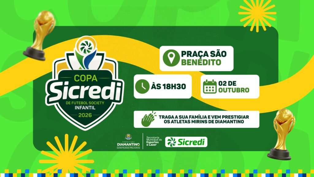 Copa Sicredi Infantil começa nesta sexta-feira (02) em Diamantino